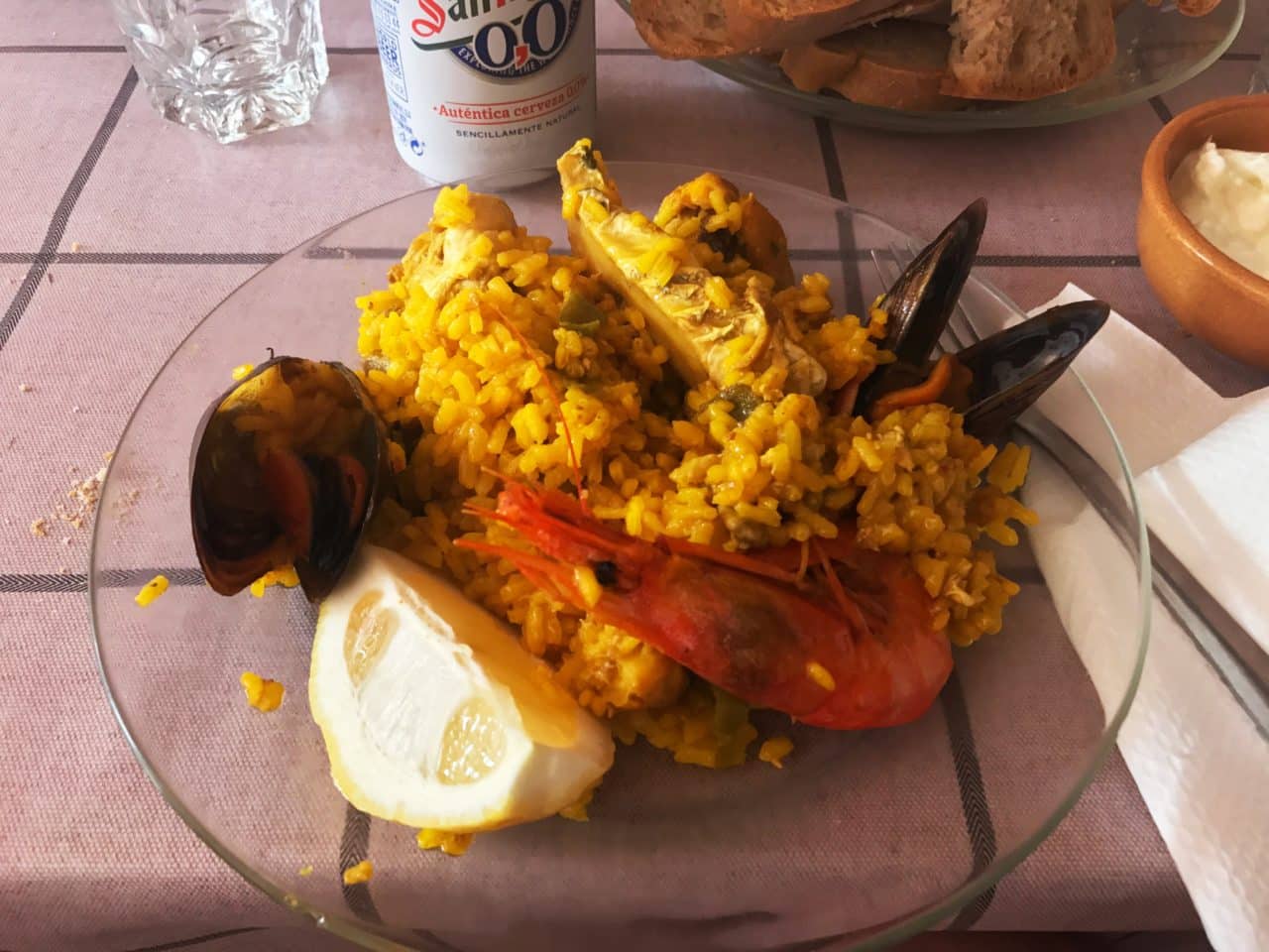 Spanish Paella On A Plate