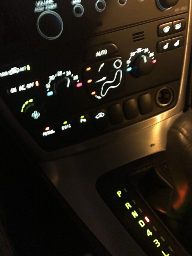 Blurry Dashboard Controls Inside A Volvo Car