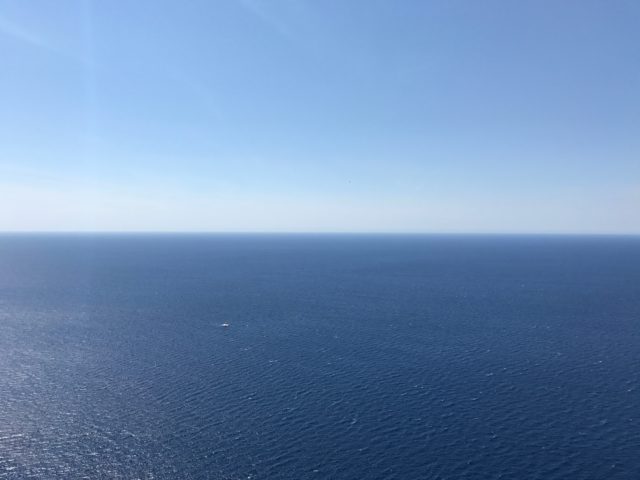 Infinite Blue Ocean View Of Sky And Water