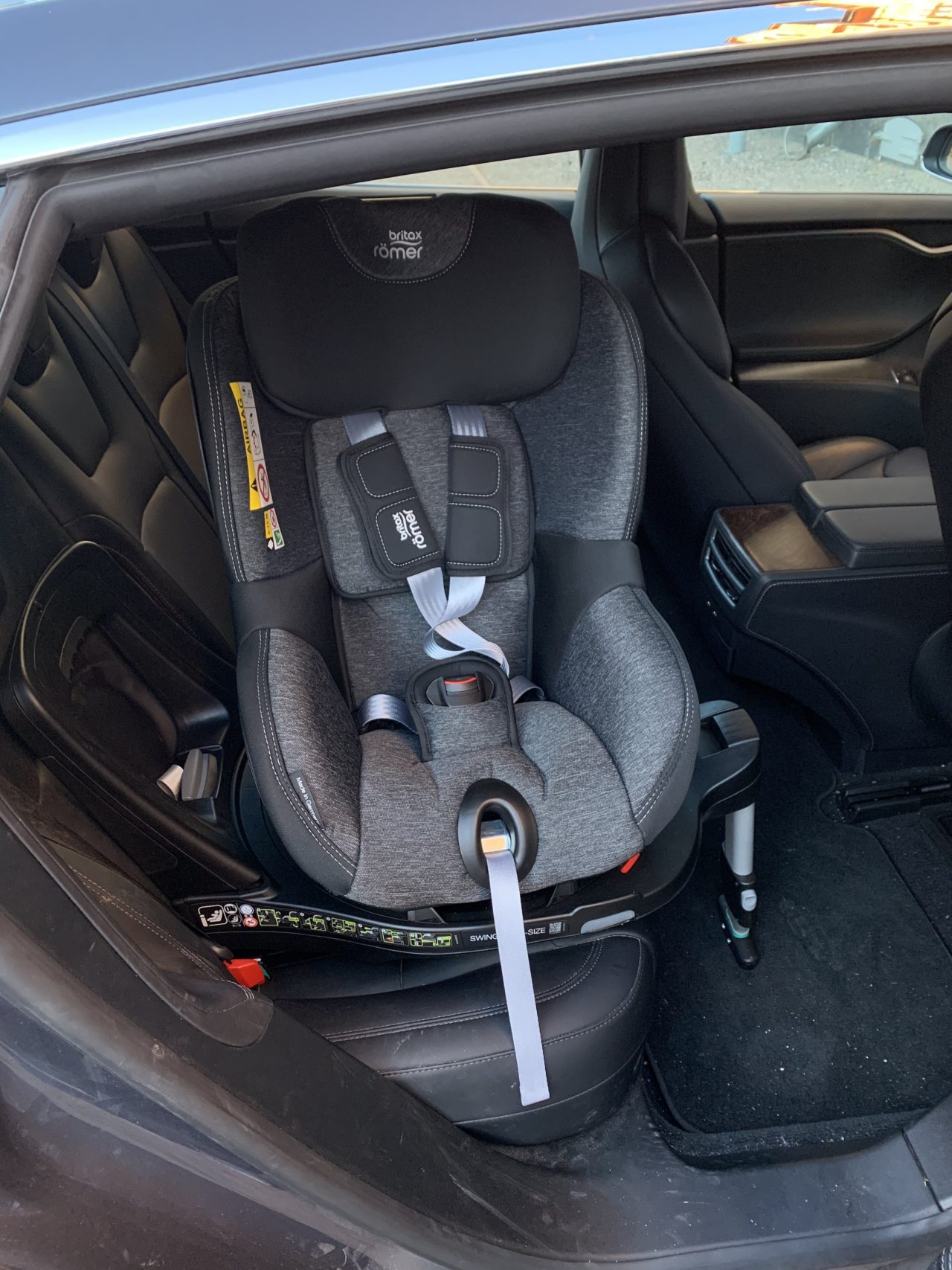 Child Car Seat In A Tesla Model S