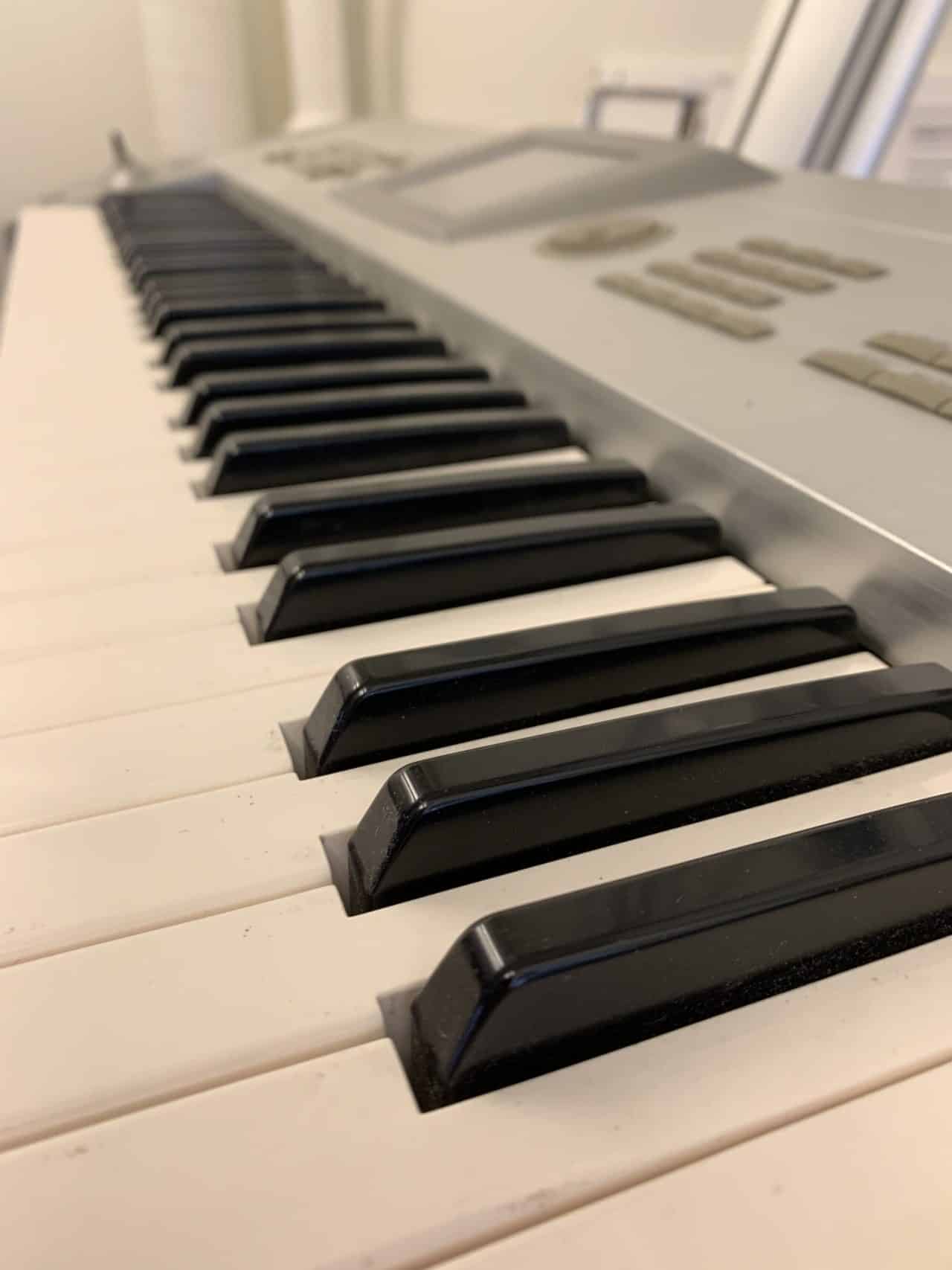 Black And White Keyboard Keys In Studio