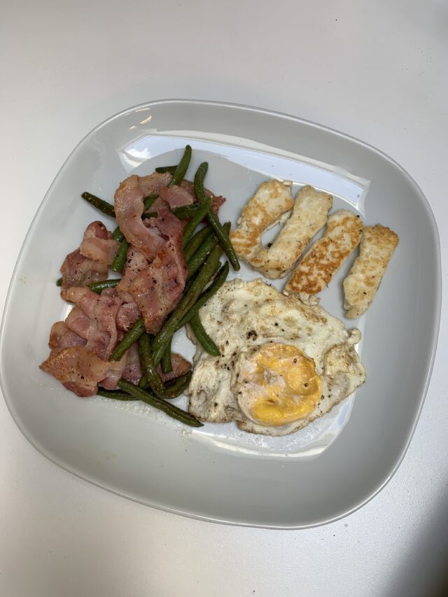 Low Carb Meal On White Plate