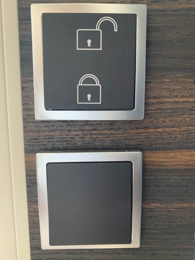 Black Lock And Light Switch Buttons