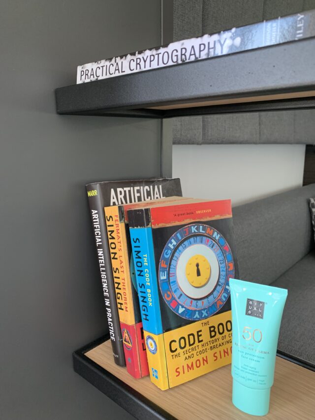 Educational Computer Books On Shelfs