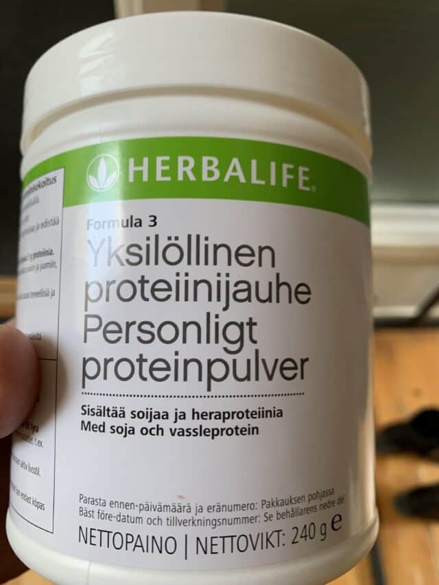 Jar Of Protein Powder From herbalife