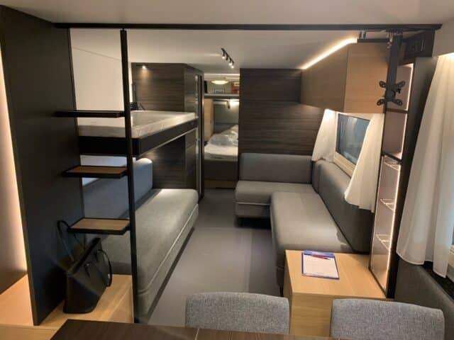 High-Tech Caravan With Several Rooms And Nice Lighting