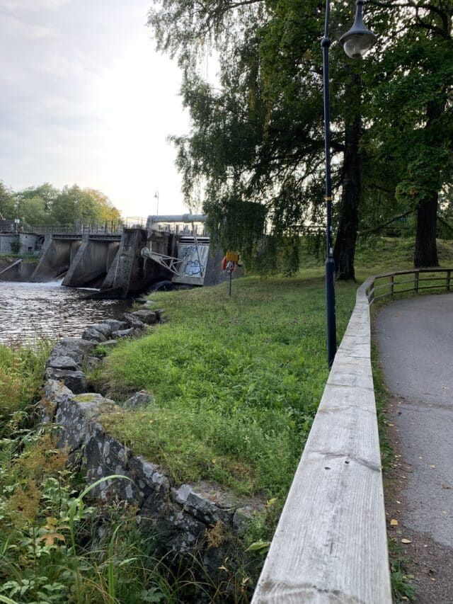 Hydro Power Dam Bridge With Graffiti