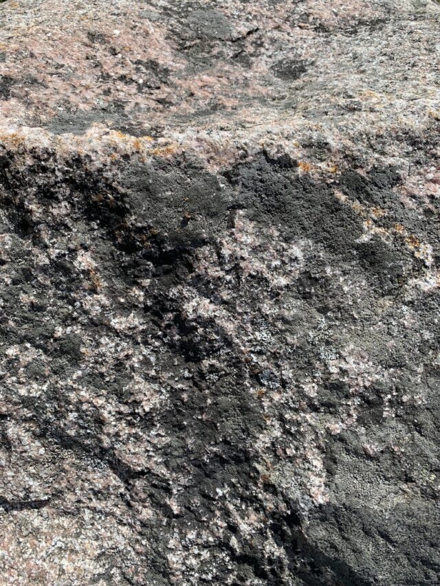 Dark Gray Rock Closeup Texture Pattern