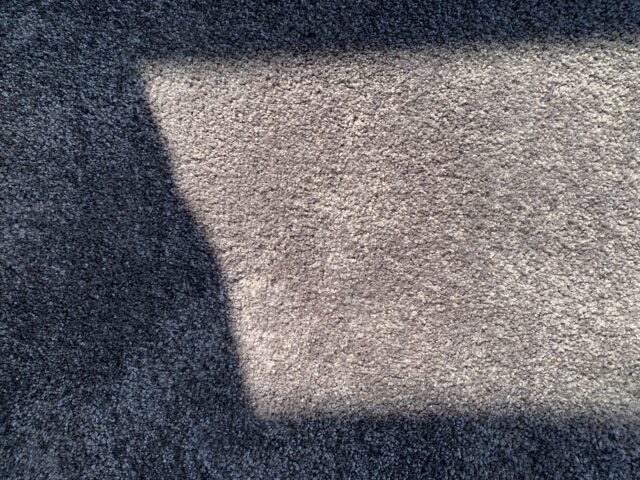 Gray Whool Carpet With Sun And Shadow