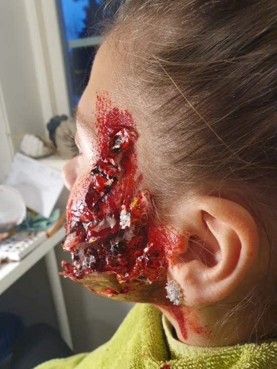 Scary And Bloody Halloween Makeup Injury