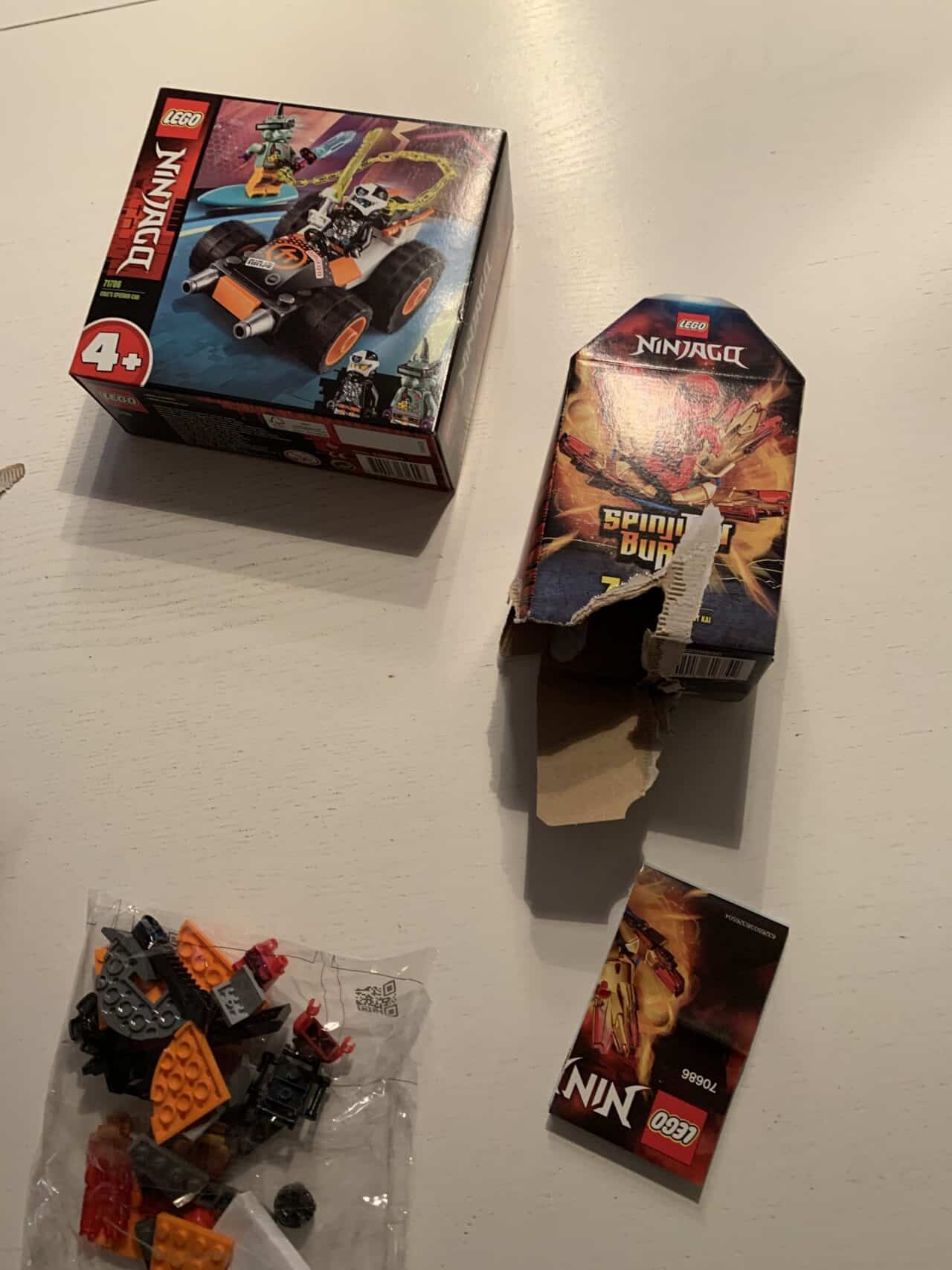 Unopened And Opened Ninjago Lego Boxes