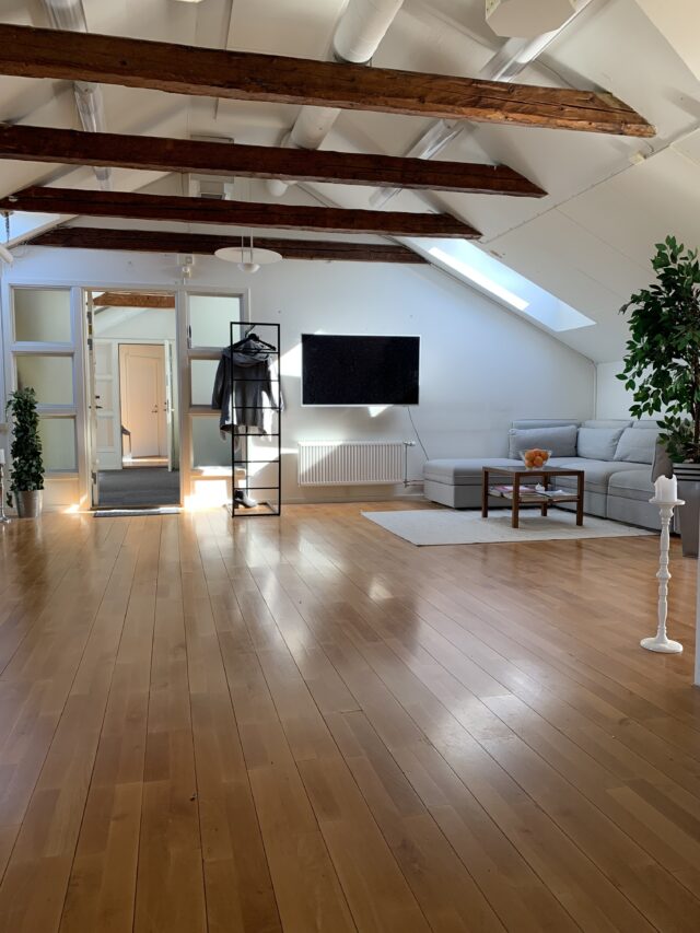 Penthouse Office Lounge With Couch And TV